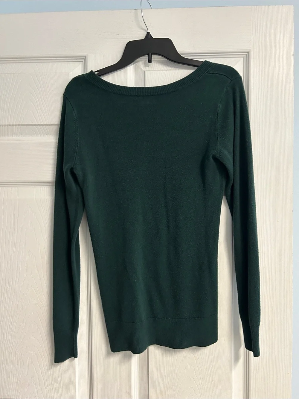croft & barrow Dark Green V-Neck Sweater for Women